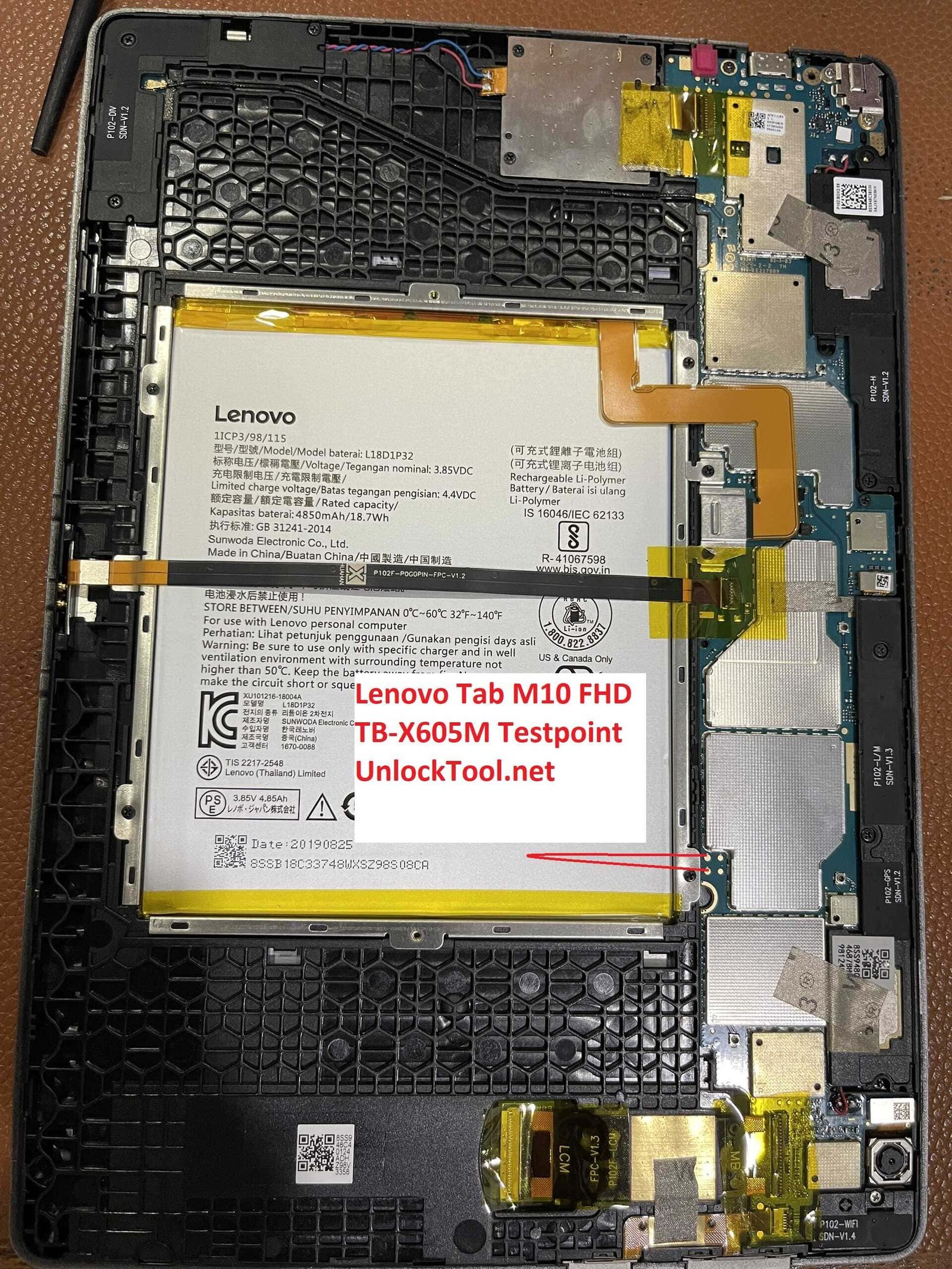 Lenovo M10  Test Point / EDL Point